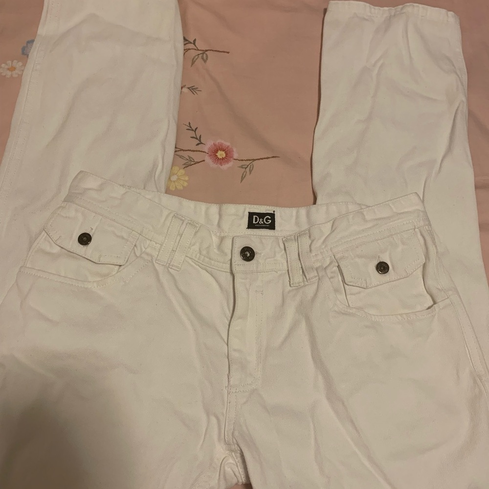 D&G White Jeans